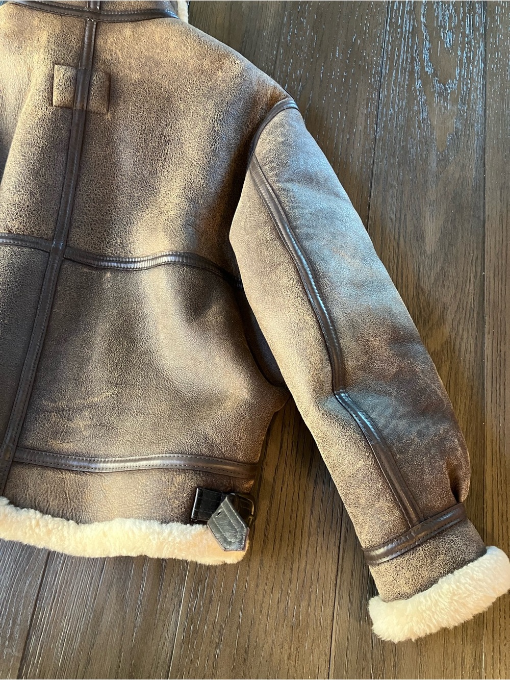 Schott NYC Classic B-3 Sheepskin Leather Bomber Jacket - Picture 15 of 16